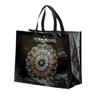 Rosace large shopping bag Noir 36 X 44
