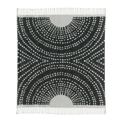 Taina recycled blanket Carbone 127 X 160