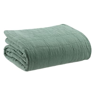 Bed Cover Recycled Titou Vert De Gris 180 X 260