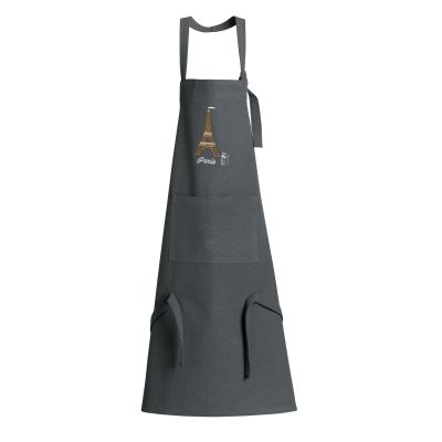 Recycled Apron Eiffel Tower Embroidered Ombre 85 X 72