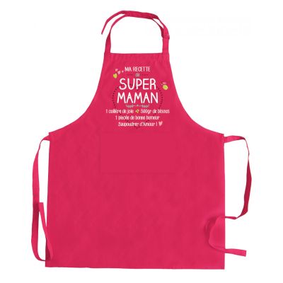 My recycled super mom recipe cooking apron Rose 72 X 90