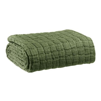 Bed Cover Stonewashed Swami Olive 180 X 260