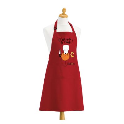 Shadoks cooking apron I'm the recycled chef Rouge 72 X 90