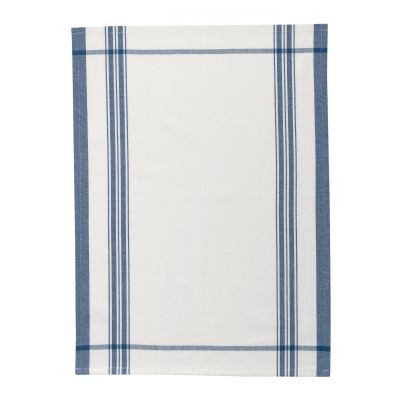 Gabin recycled tea towel Blanc/Bleu 50 X 70