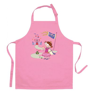 Recycled Princess and Frog children's cooking apron Rose 52 X 63